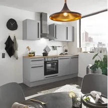 Stella Trading Winkelküche L-Form 220 cm grau
