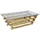 SalesFever Kaida Gold Edelstahl 130 x 70 x 19 cm