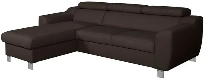 Ecksofa Aspen Leder Braun Dunkelbraun