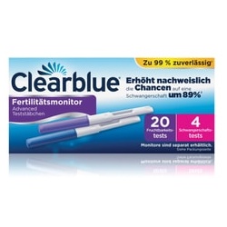 Clearblue Fertilitätsmonitor Advanced Teststäbchen test ciążowy 24 Stk