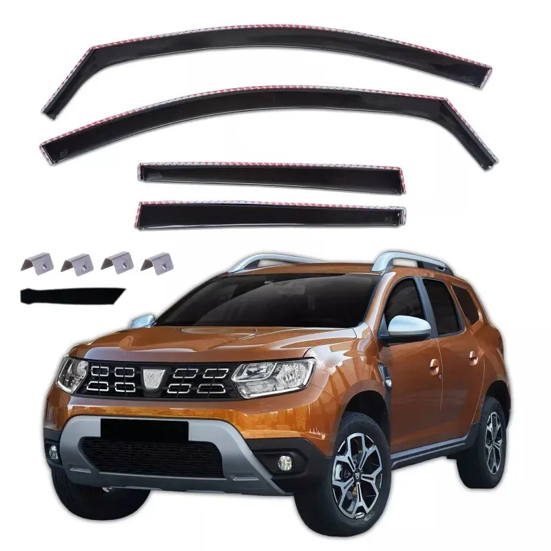 Satz mit 4 Windabweisern für den Dacia Duster II (2017–2023)