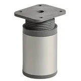 Hettich Möbelfuss Design 4,0 x 6,0 - 7,5 cm Silber/Grau