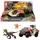 Mattel Jurassic World: Die Wiedergeburt Fahrzeug mit 1 menschlicher Figur und 1 Dinosaurier-Figur, 27 cm, mehrfarbig