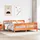 vidaXL Massivholzbett 200 x 200 cm Braun