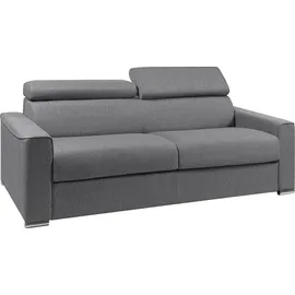 vente-unique Schlafsofa 4-Sitzer – Liegefläche: 160 cm – Matratzenhöhe: 18 cm - Grau - VIZIR