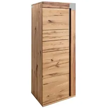 Massivmoebel24 Highboard 53 x 142 x 45 cm Wildeiche / Zerreiche geölt / Beige
