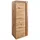 Massivmoebel24 Highboard 53 x 142 x 45 cm Wildeiche / Zerreiche geölt / Beige
