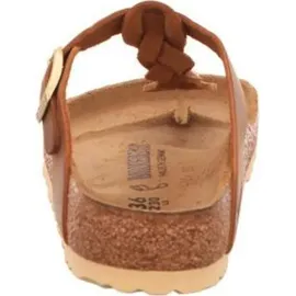 Birkenstock Gizeh Braided Nubukleder geölt cognac 38