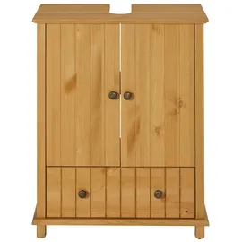Home Affaire Waschbeckenunterschrank »Vili«, Badezimmerschrank, Badunterschrank mit Schublade, aus Massivholz,