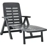 vidaXL Klappliege 189 x 72 x 96 cm anthrazit 48756