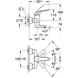 Grohe Euroeco Special Einhandmischer (32770000)