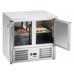 Bartscher Mini-Kühltisch 900T2, Mini-Kühltisch mit digitaler Temperaturregelung, 1 Stück