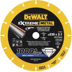 DEWALT Diamant Handtrennscheibe für Metall DT 40255 QZ