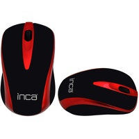 Inca IWM-221RSK Maus (RF Wireless, Optisch, Büro, Schwarz, Rot,