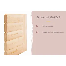 Karibu Sahib 9 kW Bioofen + ext. Steuerung + Dachkranz