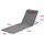 [en.casa] Donostia Gartenliege 143 x 48 x 0 cm Dunkelgrau