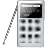 Tragbares Fm/am(mw)-radio, Mini-transistorradio, Abstimmknopf Mit Signalanzeige, Hervorragender Empfang, Kopfhöreranschluss, Mini-tragbares Radio Mit Austauschbarer Batterie (aa)