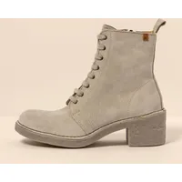 El Naturalista für Damen. 2566012ZZ005_020 Eisweiße Lederstiefeletten -Absatzhöhe: 5,5cm