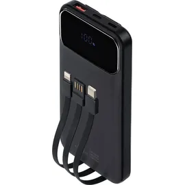 RivaCase® Rivacase VA2211, 10000 mAh, 37 Wh), Powerbank, Schwarz