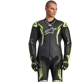 Alpinestars GP Tech V5 Lederkombi - Schwarz/Weiß/Neon-Gelb - 50