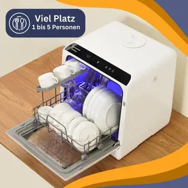 sommertal SP5 Dual Tischgeschirrspüler (freistehend, 428 mm breit, Weiß)