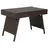 Costway Rattantisch Beistelltisch 60 x 40 x 40 cm Braun