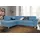 sit&more Ecksofa »Arngast L-Form« inklusive Kopfteilverstellung und Federkern blau