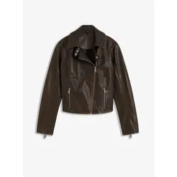 bonprix Biker-Jacke Used Look, braun, 40