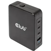 Club 3D Reise Ladegerät 140W GAN, PPS, Power Delivery (PD) 3.1