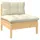 vidaXL Garten-Lounge-Set 9-tlg. creme Kiefer