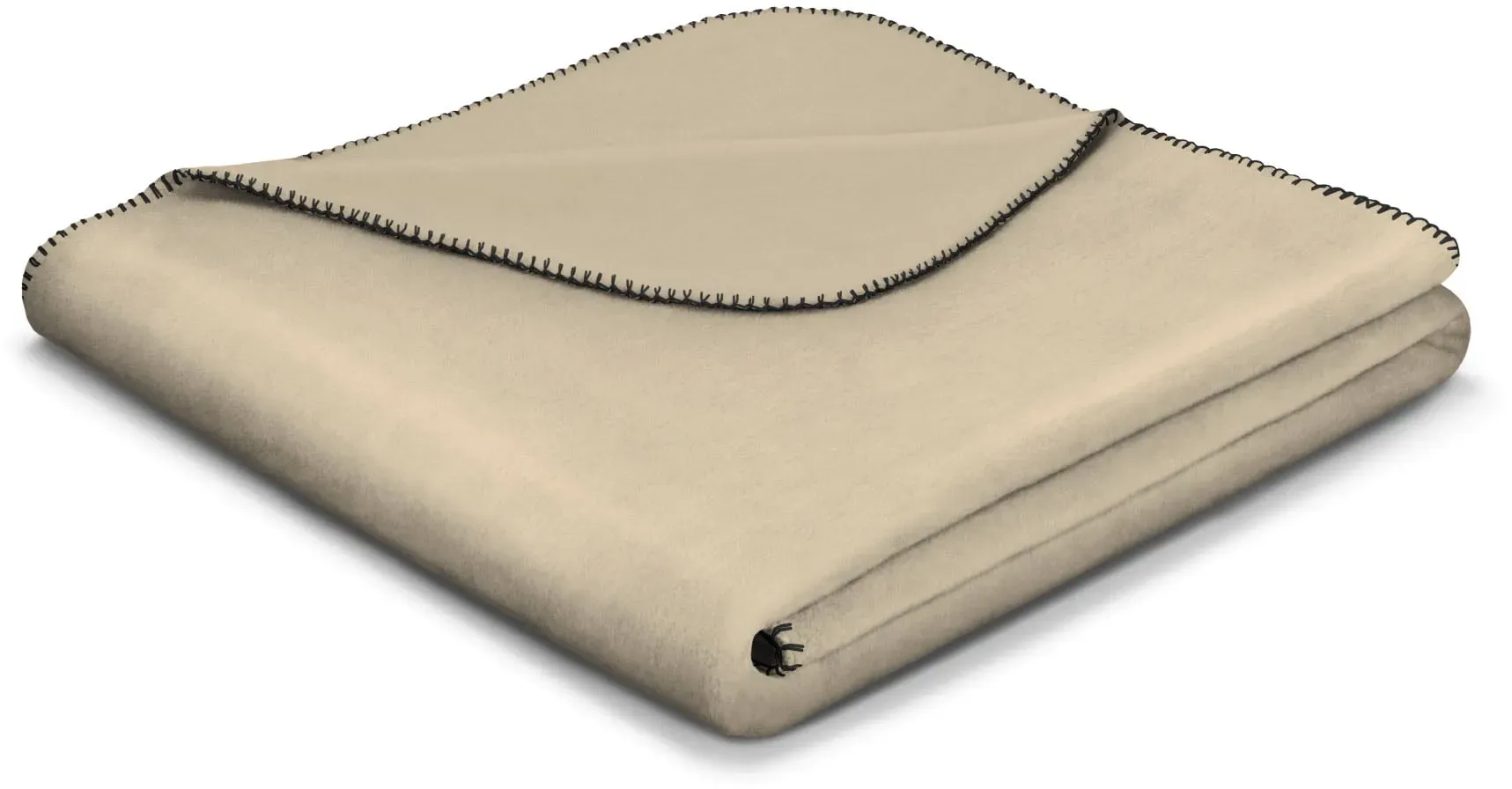 Wohndecke BIEDERLACK EXKLUSIV "Orion Kontrast", grün (oasis), B:150cm L:200cm, Baumwolle, Polyacryl, Polyester, Wohndecken, Wohndecke "Orion Kontrast" mit Kontrast-Zierstich, 150x200cm