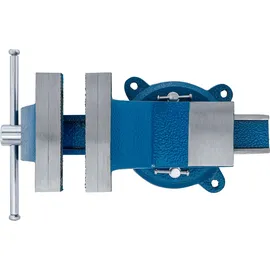 BGS Schraubstock Stahl 150 mm blau geschmiedet