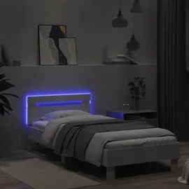vidaXL Bettgestell 90 x 190 cm Weiß