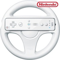 Wii - Original Controller Aufsatz: Lenkrad / Wheel #weiß [Nintendo] NEU & OVP