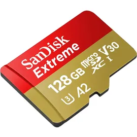 SanDisk Extreme microSDXC UHS-I A2 C3 U3 V30 + SD-Adapter 128 GB