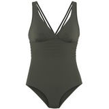 LASCANA Badeanzug Damen oliv, Gr.38 Cup B,