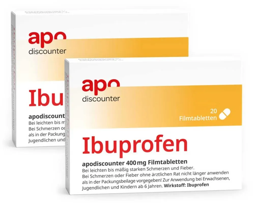 Ibuprofen 400 mg Schmerztabletten von apodiscounter