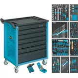 HAZET Assistent mit Sortiment 177-7/217 Schubladen flach: 6x 79x527x348 mm