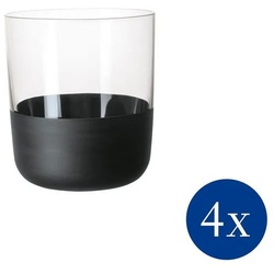 Villeroy & Boch Whiskyglas Manufacture Rock Whiskybecher, Set 4 tlg, Glas beige