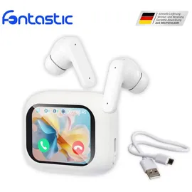 Fontastic TWS In-Ear Kopfhörer + Smart Case, Weiss