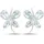 vira jewels Ohrstecker Vira Jewels Silber 925 rhodiniert Aquamarin weiß