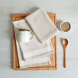 framsohn frottier Geschirrtuch FRAMSOHN FROTTIER "Modern Living Fischgrät", bunt (beige, braun, grau), B:50cm L:70cm, 100% Baumwolle, Geschirrtücher, Geschirrtuch, dichte Feinwebung, in Österreich hergestellt, 50x70 cm