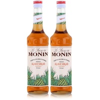 Monin Sirup Agave Sugar 700ml - Cocktails Milchshakes Kaffeesirup (2er Pack)