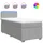 vidaXL Boxspringbett 90 x 200 cm Hellgrau