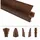 Lemal Sockelleiste, PVC 65x23mm - Fußleisten mit Kabelkanal - (30 Meter / 15 Leisten) Kunststoff Teppichleisten Übergangsleisten