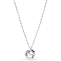 Pandora 391455C01-60 Damenkette 925 Silber Immer Von Familie Umgeben