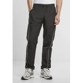 URBAN CLASSICS Piped Panel Trackpants - Schwarz