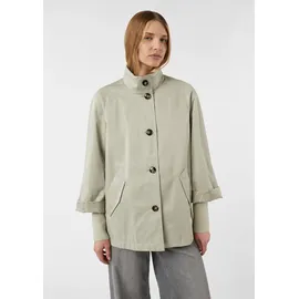 Comma, Cape-Jacke im Relaxed Fit mit Stehkragen und Rippbündchen - M
