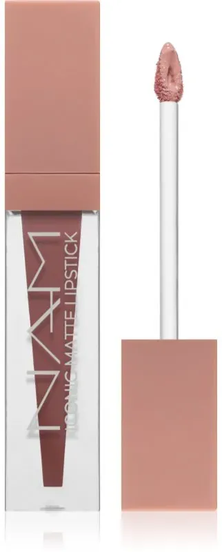 NAM Iconic Matte Lipstick matter, feuchtigkeitsspendender und flüssiger Lippenstift Farbton 8 Toffee 3.5 ml