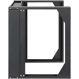 Intellinet Network Solutions Wandschrank 19" Open Frame 2 Stangen Flat Pack 9U Schwarz